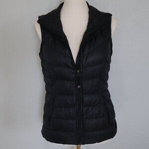 Athleta Black Packable Puffer Vest – Size XS